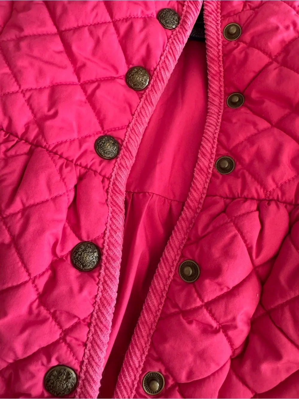 Ralph Lauren Girls Quilted Pink Jacket
